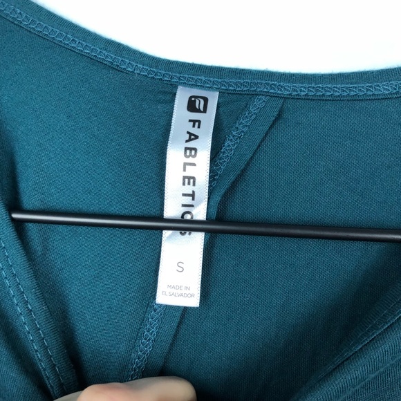 Fabletics • Green Millie Open Back Long Sleeve Top - Picture 6 of 8